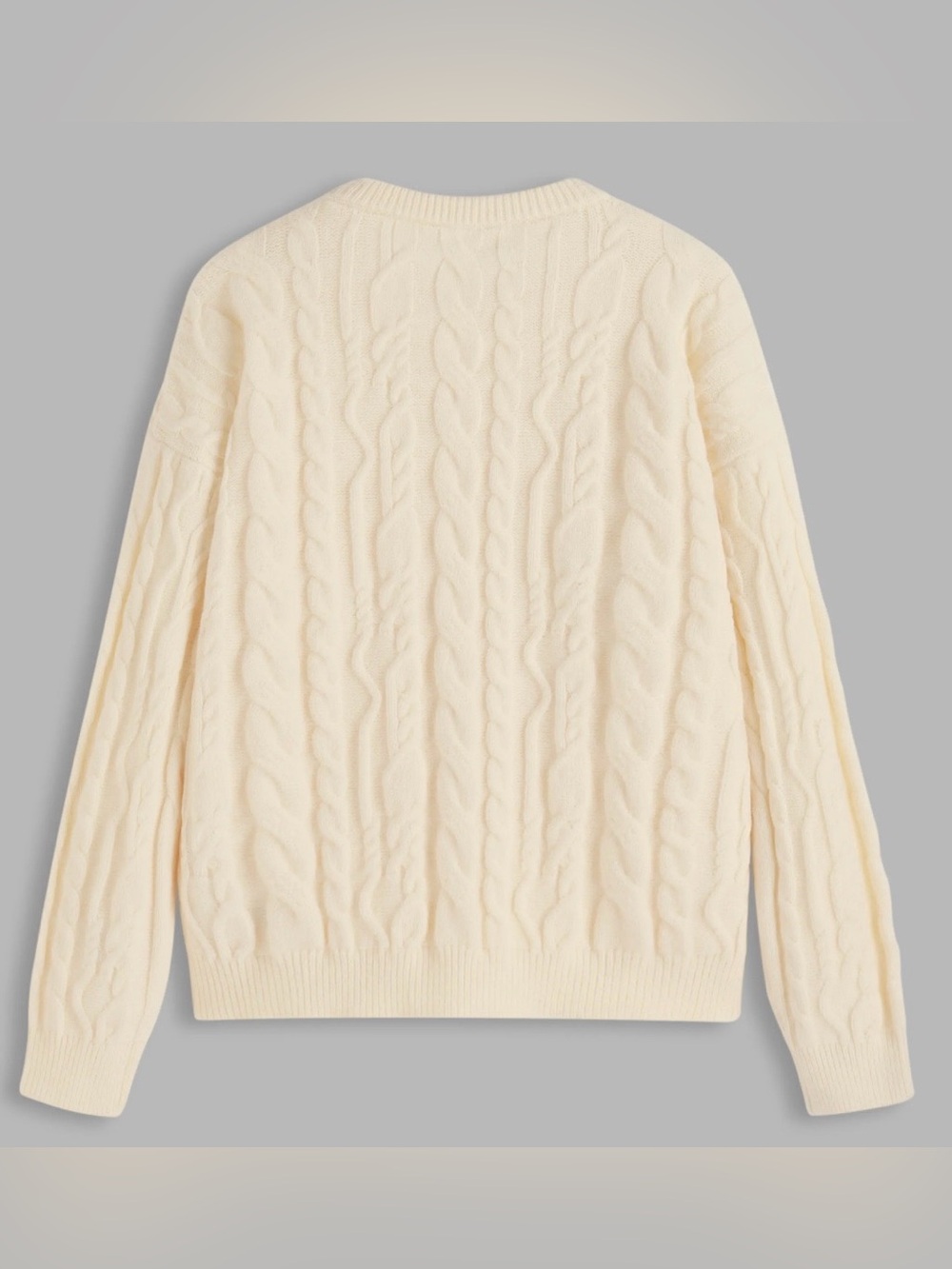 NWT - Cider Cream Multi-Cable Knit Pullover - Picture 5 of 15